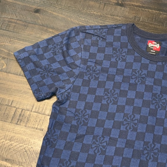 (EUC) VANS Blue Short Sleeve Checkerboard T-Shirt Men’s Size Medium - Picture 2 of 13